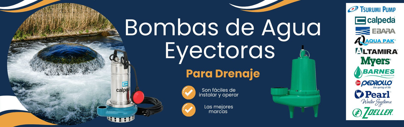 Bombas de Agua Eyectoras para Drenaje