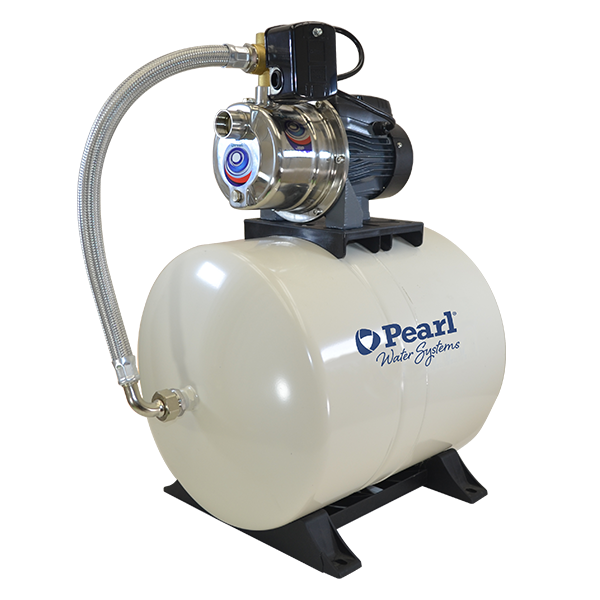 Equipo Hidroneumático con Bomba Jet Autocebante en Acero Inox y Tanque de Diafragma de 0.5 a 1 Hp, Pearl