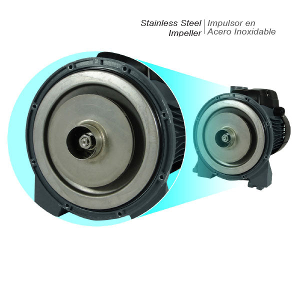 Bomba de Agua Jet Autocebante en Acero Inoxidable de 0.5 a 1 Hp, Pearl