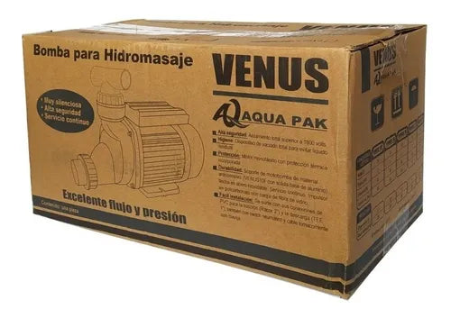 Bomba de Agua para Jacuzzi Serie Venus de 1 a 2.5 Hp, Aquapak