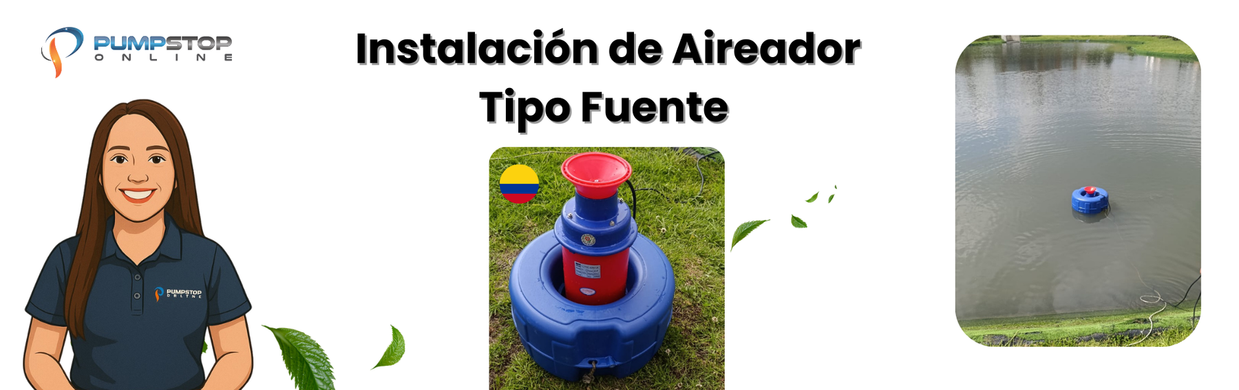 Instalación de Aireador Sumergible Tipo Fuente MONTEE 2 Hp – Cajicá, Colombia