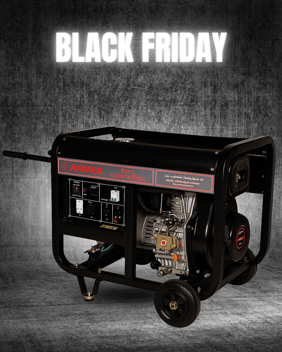 Planta Eléctrica Diesel Descabinada de 5.000 a 7.000 W, Arvek