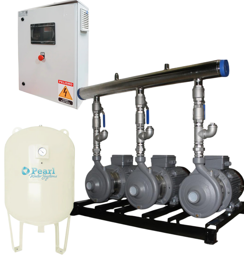 Equipo de Presión Constante con 2 o 3 Bombas de 3 a 20 Hp, Pearl