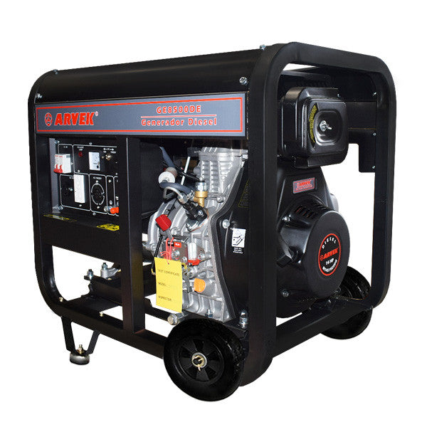 Planta Eléctrica Diesel Descabinada de 6500 W, Arvek