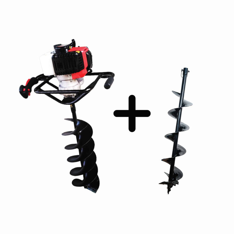 Combo Ahoyador de 52 cc + Broca de 20 cm y Broca de 15 x 80 cm, Alterman