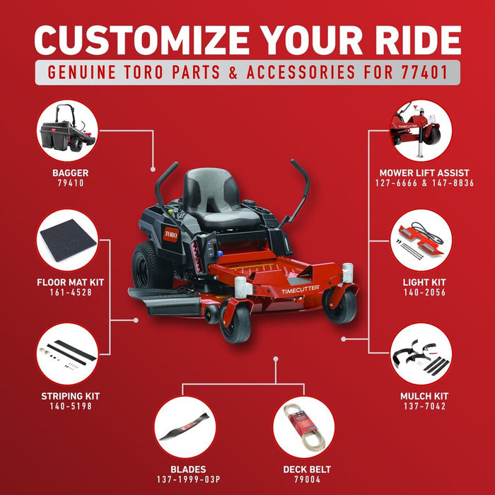 Tractor Cortacésped Time Cutter Giro Cero de 22 Hp, Toro