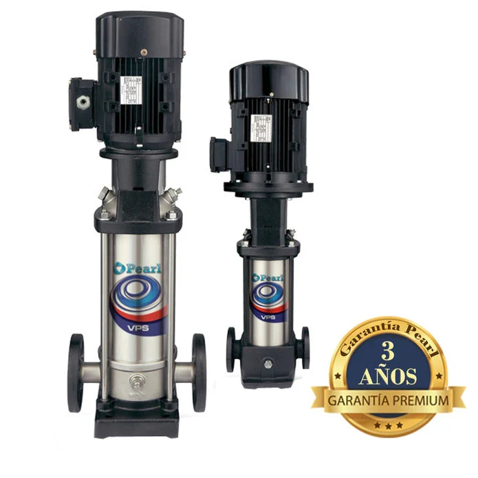 Bomba de Agua Multietapas Vertical VPS Tipo Jockey con Base en acero inoxidable de 44 GPM, Pearl