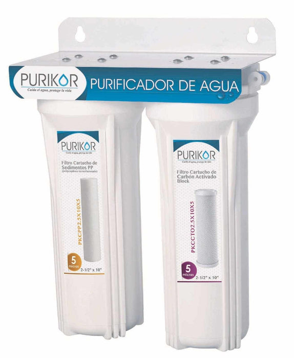 Sistema de Filtración Básica 0.5 GPM con 2 Etapas de Filtración, Purikor