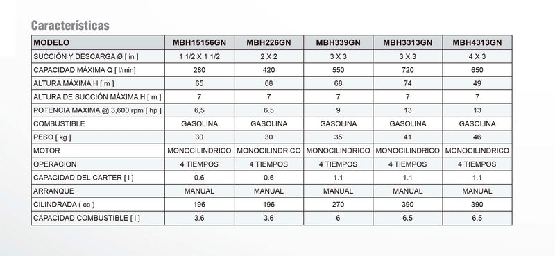 Motobomba de Presion en Hierro a Gasolina, 6.5 - 13 Hp, Arvek 2