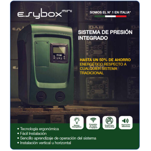 Bomba de Agua de Presión Constante Electrónica Modelo Esybox Mini 3 de 1 Hp, DAB