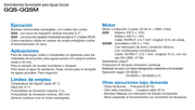 Bomba de Agua de Drenaje Aguas Negras 1-2 Hp, 220V, Calpeda 6