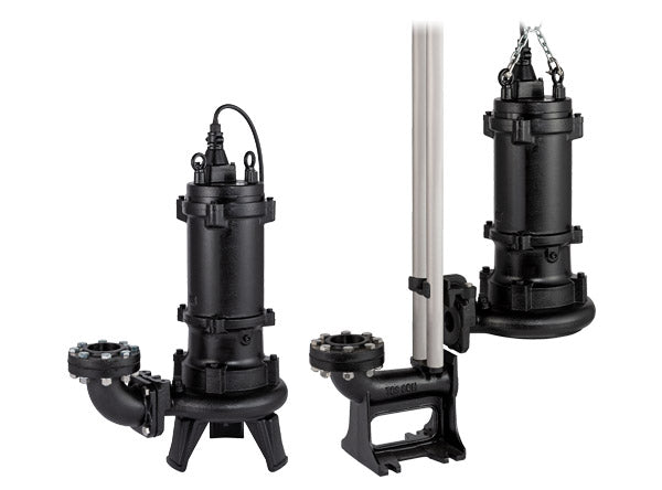 Bomba de Agua de Drenaje Aguas negras Cortadora, 1 - 3 Hp, 220/440V, Tsurumi 1